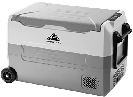 MOUNTALL Portable Car Refrigerator 45L Fridge 12/24v Vehicle Dual Zone Compressor for Camping Outdoor Indoor Campervan Boat