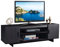 COSTWAY Fernsehschrank TV Schrank für TVs bis zu 65, Medienkonsole mit 2 Schränken und offenen Regalen, Sideboard Fernsehtisch Wohnzimmermöbel