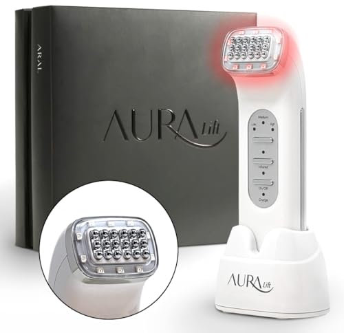 Aura Lift Skin-Tightening Device for Face, Neck, and Body — Lifting and Tightening Skin, Professional Home-use Anti-Aging & Non-invasive Skincare Machine, Cordless and Portable