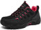 SHULOOK Wanderschuhe Damen Wasserdicht Leicht Trekkingschuhe Damen rutschfeste Bergschuhe Outdoor Schuhe für Camping,Hiking,Angeln (Schwarz Rot EU 42)