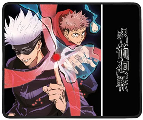 Konix Jujutsu Kaisen Tapis de Souris Gaming 32 x 27 cm - Base antidérapante - Motif Gojo et Yuji