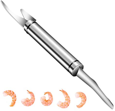 Éplucheur De Crevettes, Couteau Ligne Crevettes,Crevette Deveiner En Acier Inoxydable,Multifuncionales Shrimp Peeling, Crevette Deveiner Pour Cuisine, Outils D'Épluchage De Cuisine Créatifs