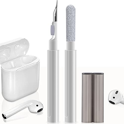 Electight Kit de Limpieza Multifunción, Limpiador de Auriculares Bluetooth con Cepillo Suave, Carga de Auriculares, Micrófono