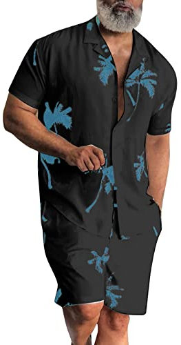 Outdoor-Kleidung Schlafanzug Zweiteiliger Anzug Herrengröße Fitness Sommer AndHome große Herrenanzüge & -sätze Schwarzer Anzug Herren