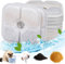 Filtre Fontaine Eau Chat Filtre Fontaine Chat Lot de 12 Filtre Fontaine à Eau Compatible avec Catit Pixi 43717 pour Fontaine à Eau et Chat pour Animaux de Compagnie de 2,5 L