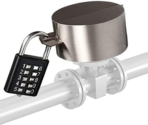 robinet d'extérieur - Verrou à robinet d'extérieur - Verrou multifonction en acier inoxydable - Empêche le vandalisme Rianpesn