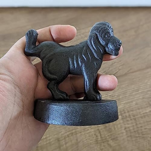 Naughty Dog Cast Iron Vintage Metal Doorstopper Heavy Door Wedge Shabby Chic Stopper Home Decoration