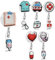 MFCGHXR Set di 6 porta badge infermiere retrattile, Porta badge allungabile per infermiere, badge infermiera, Porta Badge Retrattile, per infermieri, medici, regali volontari