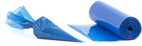 Bag Market | Strong Blue Piping Bags - 21 Large | Suitable for; Mash, Savoy, Cupcakes, Icing, Pastry - 100% Recyclable and Disposable (25 Bags)