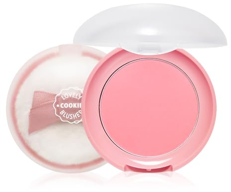 ETUDE Lovely Cookie Blusher - Grapefruit Jelly 4g | Glowing & Natural Powder Blush with Long-Lasting Sebum Control | Easy Application | Korean Makeup, Kbeauty, Perfect for Gift