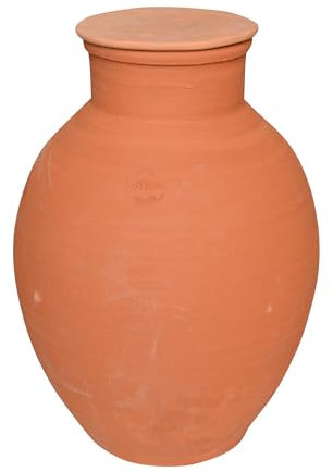 Jardibric - Diffuseur d'Eau Ollas en Terre Cuite (8 Litres) - Irrigation Écologique et Durable