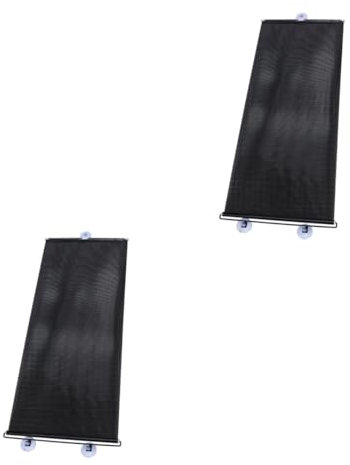 Cabilock 2juegos Pantalla De Sombra para Ventanas De Coche con Succión Cortina Plegable y Retráctil para Protección Solar y Aislamiento Térmico