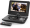 Lettore DVD portatile da 11,5 pollici per bambini e auto, schermo HD girevole da 9,5 pollici con batteria integrata da 4 a 6 ore, supporta lo schermo di sincronizzazione alla TV, supporta schede SD