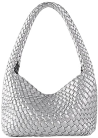 GERRIT Handgefertigte gewebte Tasche, Unterarmtasche, Damentasche, Handtasche, Schultertasche, einfarbig, lässig, niedlich/217