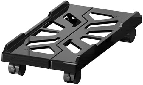 Misaakoeq Soporte para PC para Piso,Soporte para PC para Alfombra - Soporte móvil para CPU con 4 Ruedas - Carro de Piso rodante para computadora, Accesorios para Soporte de CPU Debajo del Escritorio