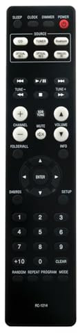 RC-1214 Replace HiFi System Remote Control Compatible with Denon CD Receiver RCD-M41 RCD-M41DAB DM41 D-M41 Home Theater Mini Amplifier & Bookshelf Speaker Hi-Fi Stereo System