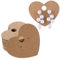Kraft Papier 100 Stück Ohrring Display Karten Ohrring Displaykarten Braun Ohrring Karten 2,36 x 2 Zoll Schmuck Display Karten Kraft Papier Blank Ohrring Halterung Karten, Einzelhandel