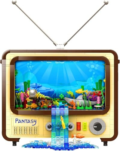 TV Ideas Klemmbausteine Set Erwachsene Retro Computer Paladin Klemmbausteine Set Erwachsene Creator Expert Technik Art Haus Architecture Bausteine Bausatz Diorama