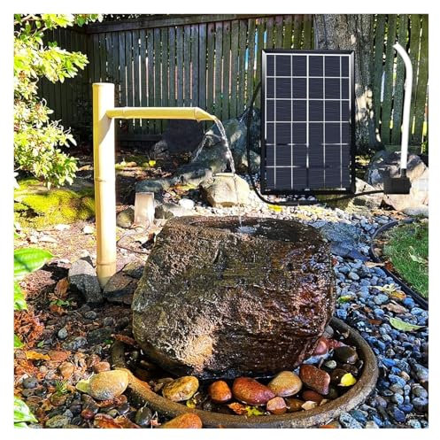 Fontaine en Bambou, Fontaine à Eau en Bambou, Fontaines d'extérieur à énergie solaire, fontaines d'intérieur ou d'extérieur, fontaines en bambou avec pompe