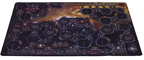 Nemesis Lockdown PLAYMAT - Offizielle doppelseitige Premium-Spielmatte (84 x 56 cm) mit genähten Kanten, Brettspiel-Zubehör, hergestellt von Rebel Studio