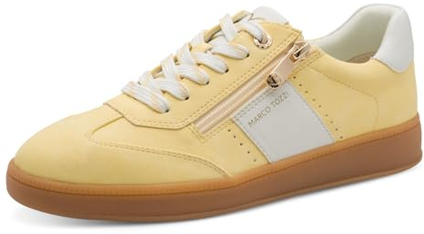MARCO TOZZI Damen Sneaker weiches Feel Me Wechselfußbett weiches Innenfutter Modern, gelb (Limoncello), 42 EU