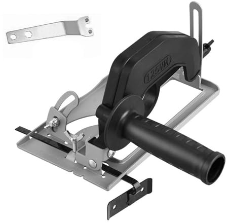 0-45° Angle Adjustable 0-40mm Cutting Depth Adjustment Bracket Angle Grinder Retrofit Cutting Machine Slotting Base for 100-125MM Angle Grinder