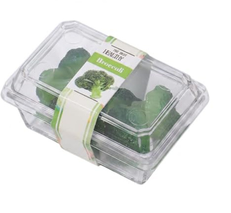 KiBcsLic Miniaturbox mit attrappen Mini Puppenhauszubehör Realitätsnah Dose für Puppenhaussammler, Bastler, Brokkoli