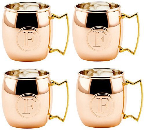 Old Dutch International Tasse à mule Motif Moscou, Cuivre, cuivré, 4 Pack