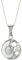 Silverly Frauen 925 Sterling Silber Weiß Shiva Eye Ying Yang Filigree hängende Halskette, 46 cm