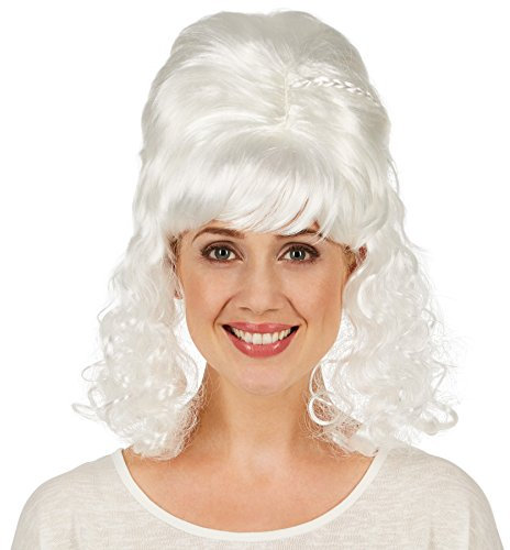 tectake dressforfun Frauenperücke Barock Lady | wunderschöner Pony | herrliche Lockenpracht