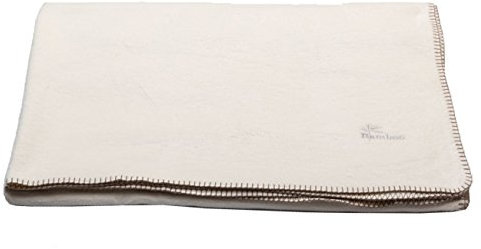 David Fussenegger Bamboo Uni Wohndecke mit Stick rohweiß 150/200