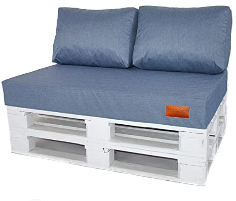 Mayaadi-Home Rückenkissen Indoor Outdoor MH-GD07 Jeans Hellblau 60x40x10-20cm