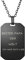 Personalized Master Gravur Edelstahl Anhänger Erkennungsmarke Kette Dog Tag ID Tag Gravurplatte für Damen und Herren Paar personalisierte Geschenke (Schwarz)