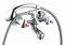 Zweigriff Wannenarmatur classic-line 105 - mit Brausegarnitur