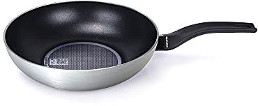 Moneta Wok Connection Base 1 Manico 28 cm, 4 Litri, con Ricettario QR-Code