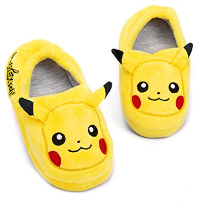 Pokemon Pikachu Hausschuhe für Jungen und Mädchen 3D Character Kinderschuhe 29 EU