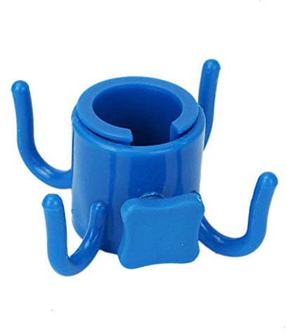 SLW Gancho De Cuatro Patas De 2 Piezas para Poste De Anclaje De Sombrilla De Playa, Accesorios De Gancho De Plástico De Cuatro Puntos para Poste De Sombrilla De Jardín Azul