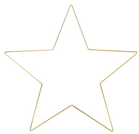 BESPORTBLE Stern Kranz Rahmen Metalldraht Makramee Rahmen Pentagramm Geformte Kranzringe Blumenkranz Handwerk Reifen für Thanksgiving Weihnachten Neujahr Hochzeit