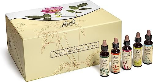 Bach Flower Remedies Card Box Set (38 x 20ml Flower Essences) Complete Bach Flower Remedy Set with Mixing Bottle, Contains 1-38 Essences plus Mixing Bottle