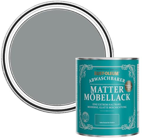 Rust-Oleum Mid Grey Furniture Paint in Matt Finish - Mid-Anthracite 750ml