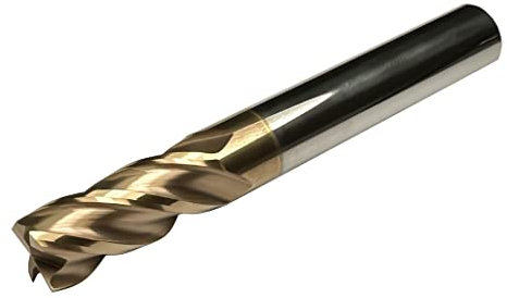 CNC QUALITÄT Hartmetall Fräser - Schaftfräser 1 mm / 2 mm / 3 mm / 4 mm / 5 mm / 6 mm / 8 mm / 10 mm / 12 mm / 16 mm / 20 mm - TiSiN beschichtet - High Performance Cutting (5 mm)