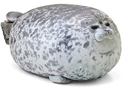 30cm Robbe Kuscheltier, Meerestier Plüsch Kissen Stofftier Baumwolle Plüschtier Ozean Tier Kissen Gefülltes Siegel Kissen Dekokissen Umarmungskissen Spielzeug für Kinder Jungen Mädchen Geschenk
