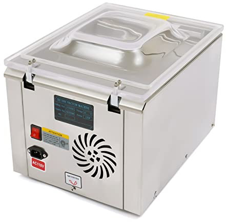 OUKANING 260mm Film Sealer Stainless Ssteel Commercial Vacuum Sealer Professional Chamber Vacuum Sealer