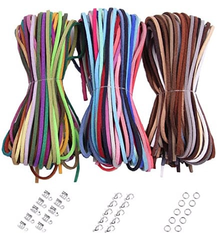 EACHPT Leather Laces & Cord, Suede Material, 60 Colors, DIY Bracelets & Jewelry (2.6mm)