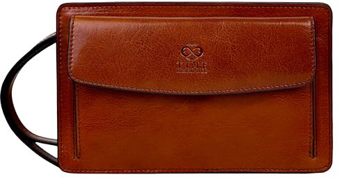 Time Resistance Lederclutch für Herren - Herren Handtasche - Ledertasche Herren - Edles Portmonee - Umhängetasche Herren - Clutch aus Leder