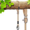 SELEWARE Schaukel Befestigung Seil Hängematte - Verstellbares Seil Baumschaukel mit Karabiner Hängesessel Aufhängung Hält 453KG Schaukelaufhängung Baum für Spielplatz Schaukeln Hängematte Yoga 150CM