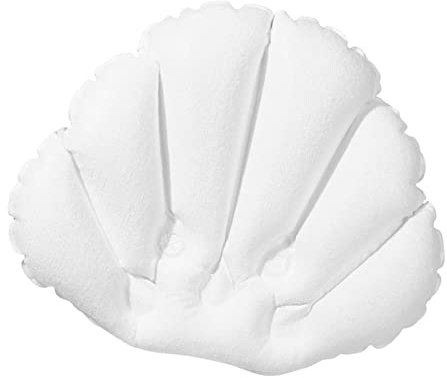 Sharplace Badekissen für Badewanne, rutschfestes, wasserdichtes Kissen, Badewannenkissen, Weiß