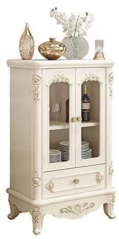 Porta Bottiglie di Vino/Portabottiglie Mobile Moderno Mobile da Vino Cucina Mobile for mobili da Bar con cassetto Un Armadio for l'acqua for Soggiorno for Soggiorno, Bianco Cantinetta Vino