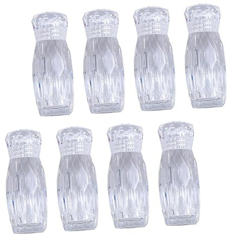 minkissy 16 Stk Flaschen Pixie-perlen-kiesnagel Glas Pixie-perlen Für Nägel Leerer Behälter Für Pixie-perlen Lotionspender Behälter Für Gesichtscremes Kaviar Reisen Miniatur Eisflasche Pp