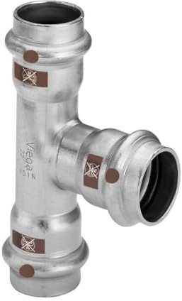 Viega Temponox T-Stück, Modell 1718, 22-28-22 mm